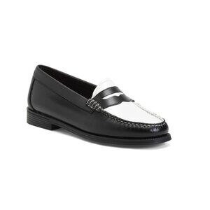 GH BASS Black/white Leather Whitney Easy Weejun Loafers